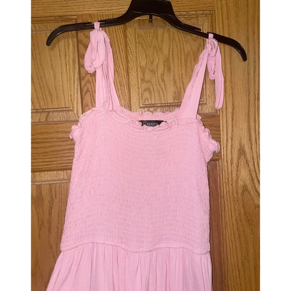 Light Pink Boho Square Neck Maxi Dress - Picture 6 of 6